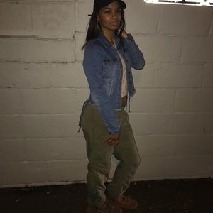 Green Baggy Cargo Pants